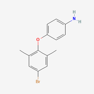 molecular formula C14H14BrNO B7793540 4-(4-Bromo-2,6-dimethylphenoxy)aniline 