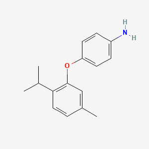 molecular formula C16H19NO B7793544 4-(2-Isopropyl-5-methylphenoxy)aniline 