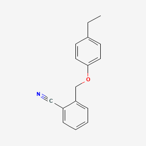 molecular formula C16H15NO B7793546 2-(4-Ethylphenoxymethyl)benzonitrile 