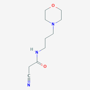 molecular formula C10H17N3O2 B7793571 Acetamide, 2-cyano-N-[3-(4-morpholinyl)propyl]- CAS No. 15029-27-3