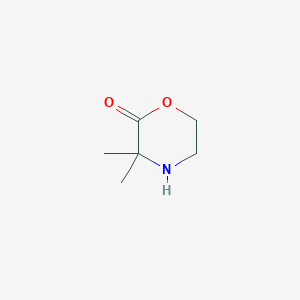 molecular formula C6H11NO2 B7793572 3,3-Dimethylmorpholin-2-one 