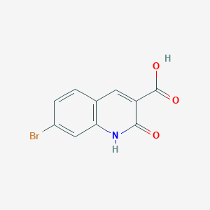 molecular formula C10H6BrNO3 B7793636 7-Bromo-2-oxo-1,2-dihydroquinoline-3-carboxylic acid 