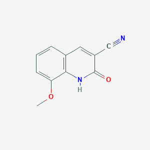 molecular formula C11H8N2O2 B7793642 8-甲氧基-2-氧代-1,2-二氢喹啉-3-腈 