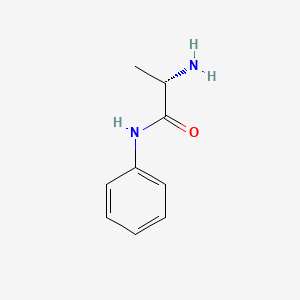 molecular formula C9H12N2O B7793656 (S)-2-Amino-N-phenylpropanamide CAS No. 60756-56-1