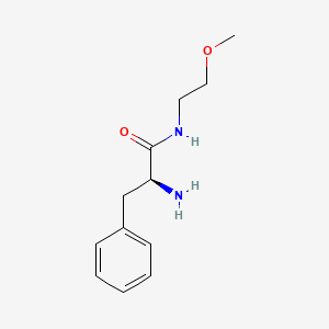 molecular formula C12H18N2O2 B7793670 (2S)-2-amino-N-(2-methoxyethyl)-3-phenylpropanamide 