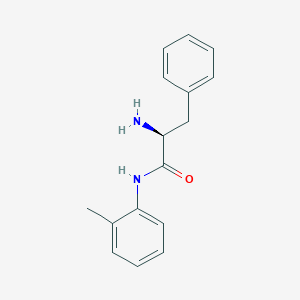 molecular formula C16H18N2O B7793673 (S)-2-Amino-3-phenyl-N-O-tolylpropanamide 