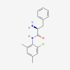molecular formula C17H19ClN2O B7793675 (2S)-2-amino-N-(2-chloro-4,6-dimethylphenyl)-3-phenylpropanamide 