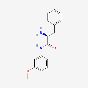 molecular formula C16H18N2O2 B7793680 (S)-2-Amino-N-(3-methoxyphenyl)-3-phenylpropanamide 