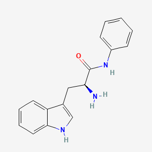 molecular formula C17H17N3O B7793712 (S)-2-氨基-3-(1H-吲哚-3-基)-N-苯基丙酰胺 
