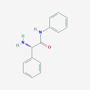 molecular formula C14H14N2O B7793720 (S)-2-氨基-n,2-二苯基乙酰胺 