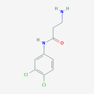 molecular formula C9H10Cl2N2O B7793732 3-Amino-N-(3,4-dichloro-phenyl)-propionamide 