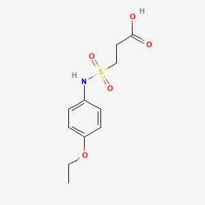 molecular formula C11H15NO5S B7793750 3-[(4-Ethoxyphenyl)sulfamoyl]propanoic acid 