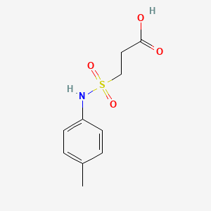 molecular formula C10H13NO4S B7793764 3-[(4-Methylphenyl)sulfamoyl]propanoic acid 