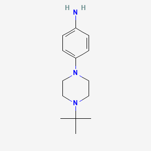 B7793768 4-(4-(tert-Butyl)piperazin-1-yl)aniline CAS No. 802541-78-2