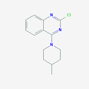 molecular formula C14H16ClN3 B7793792 2-Chloro-4-(4-methylpiperidin-1-yl)quinazoline 
