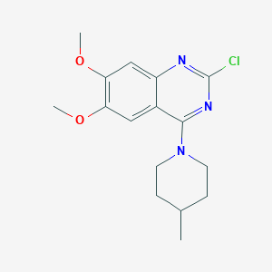 molecular formula C16H20ClN3O2 B7793798 2-Chloro-6,7-dimethoxy-4-(4-methylpiperidin-1-yl)quinazoline 