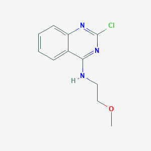 molecular formula C11H12ClN3O B7793806 2-氯-N-(2-甲氧基乙基)喹唑啉-4-胺 