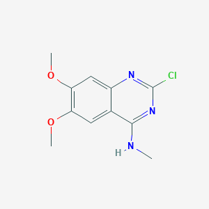 molecular formula C11H12ClN3O2 B7793847 2-Chloro-6,7-dimethoxy-4-methylaminoquinazoline 