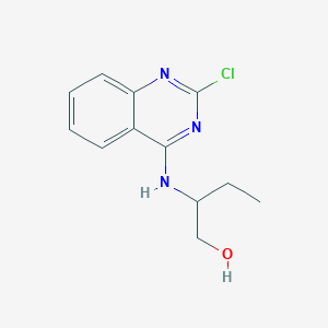 molecular formula C12H14ClN3O B7793853 2-[(2-chloro-4-quinazolinyl)amino]-1-butanol, AldrichCPR 