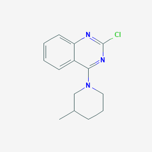 molecular formula C14H16ClN3 B7793886 2-Chloro-4-(3-methylpiperidin-1-yl)quinazoline 