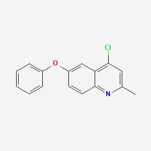 molecular formula C16H12ClNO B7793892 4-Chloro-2-methyl-6-phenoxyquinoline CAS No. 924871-53-4