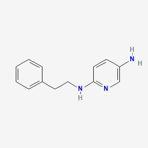 molecular formula C13H15N3 B7793901 2-N-(2-phenylethyl)pyridine-2,5-diamine 