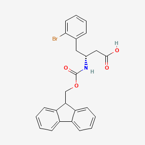 molecular formula C25H22BrNO4 B7794082 Fmoc-(R)-3-amino-4-(2-bromophenyl)-butyric acid 