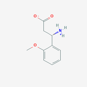 molecular formula C10H13NO3 B7794090 (3S)-3-azaniumyl-3-(2-methoxyphenyl)propanoate 