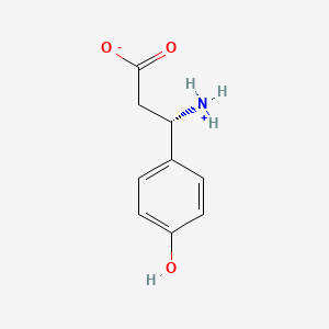 molecular formula C9H11NO3 B7794093 (3S)-3-azaniumyl-3-(4-hydroxyphenyl)propanoate 