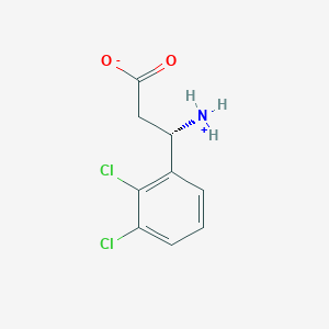 molecular formula C9H9Cl2NO2 B7794098 (3S)-3-azaniumyl-3-(2,3-dichlorophenyl)propanoate;3-Amino-3-(2,3-dichlorophenyl)propionic Acid 
