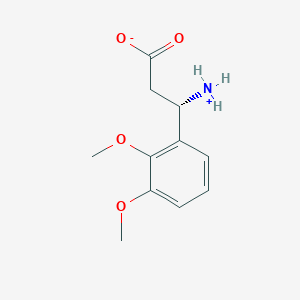 molecular formula C11H15NO4 B7794106 (3S)-3-azaniumyl-3-(2,3-dimethoxyphenyl)propanoate 