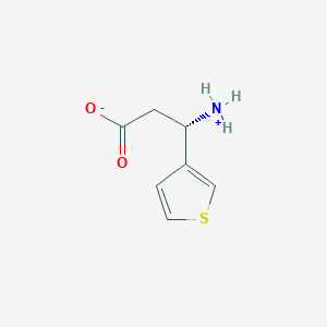 molecular formula C7H9NO2S B7794112 (3S)-3-azaniumyl-3-thiophen-3-ylpropanoate 