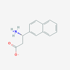 molecular formula C13H13NO2 B7794122 (3S)-3-azaniumyl-3-naphthalen-2-ylpropanoate 