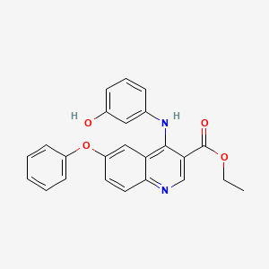 Ethyl 4-(3-hydroxyanilino)-6-phenoxyquinoline-3-carboxylate