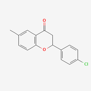 molecular formula C16H13ClO2 B7794191 4'-Chloro-6-methylflavanone 