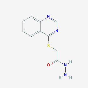 molecular formula C10H10N4OS B7794208 2-Quinazolin-4-ylsulfanylacetohydrazide 
