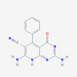 molecular formula C14H10N6O B7794216 CID 4914878 