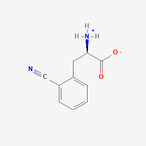 molecular formula C10H10N2O2 B7794221 (2R)-2-azaniumyl-3-(2-cyanophenyl)propanoate 