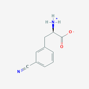 molecular formula C10H10N2O2 B7794225 (2R)-2-azaniumyl-3-(3-cyanophenyl)propanoate 