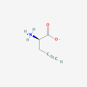 molecular formula C5H7NO2 B7794235 (2R)-2-azaniumylpent-4-ynoate 