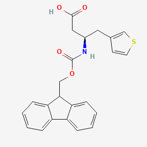 molecular formula C23H21NO4S B7794243 Fmoc-(R)-3-Amino-4-(3-thienyl)-butyric acid 