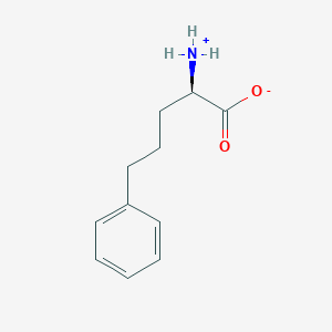 (2R)-2-azaniumyl-5-phenylpentanoate