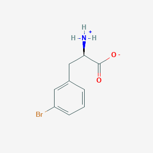 molecular formula C9H10BrNO2 B7794355 (2R)-2-azaniumyl-3-(3-bromophenyl)propanoate 