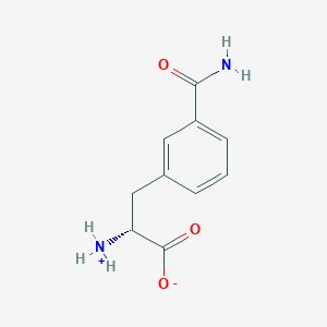 molecular formula C10H12N2O3 B7794363 (2R)-2-azaniumyl-3-(3-carbamoylphenyl)propanoate 