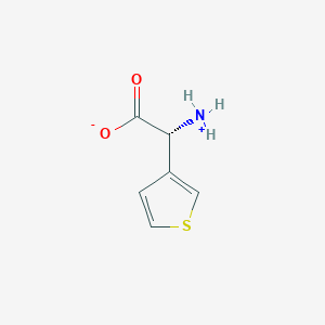 molecular formula C6H7NO2S B7794393 (2R)-2-azaniumyl-2-thiophen-3-ylacetate 