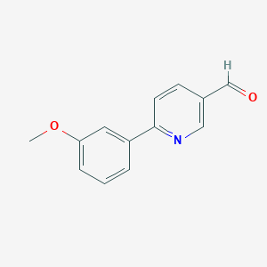 molecular formula C13H11NO2 B7794407 6-(3-Methoxyphenyl)-3-pyridinecarboxaldehyde 