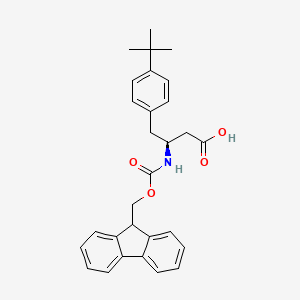 molecular formula C29H31NO4 B7794444 Fmoc-(S)-3-Amino-4-(4-tert-butyl-phenyl)-butyric acid CAS No. 403661-86-9