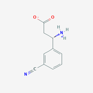 molecular formula C10H10N2O2 B7794456 (3S)-3-azaniumyl-3-(3-cyanophenyl)propanoate 