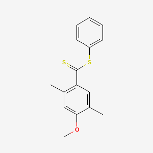 molecular formula C16H16OS2 B7794457 Phenyl 4-methoxy-2,5-dimethylbenzenecarbodithioate CAS No. 887569-88-2