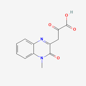 molecular formula C12H10N2O4 B7794471 3-(4-Methyl-3-oxo-3,4-dihydro-2-quinoxalinyl)-2-oxopropanoic acid CAS No. 14152-61-5